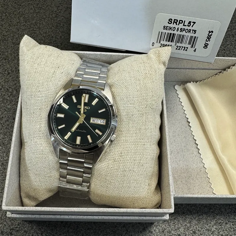 Seiko 5 Sports SNXS Automatic Green Dial Men's Watch- SRPL57